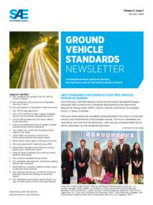 Volume V, Issue 1 January 2014 Ground vehicle standards