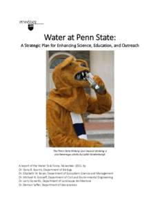 Pennsylvania / Pennsylvania State University / Commonwealth System of Higher Education / State College /  Pennsylvania / Water resources / Academia / Penn State College of Engineering / Penn State Harrisburg / American Association of State Colleges and Universities / Water / Middle States Association of Colleges and Schools