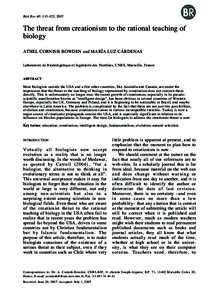 CORNISH-BOWDEN & CÁRDENAS Biol Res 40, 2007, [removed]Biol Res 40: [removed], 2007 BR113
