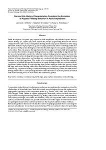 Topics in Functional and Ecological Vertebrate Morphology, pp[removed]P. Aerts, K. D’Août, A. Herrel & R. Van Damme, Eds. © Shaker Publishing 2002, ISBN[removed]