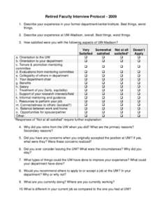 Attrition Study Interview Protocol