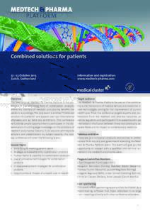 PLATFORM  Combined solutions for patientsOctober 2015 Zurich, Switzerland