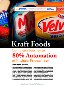 SAP implementation / Test automation / SAP ERP / SAP Solution Manager / SAP AG / SAP NetWeaver / Automation / Manual testing / Kraft Foods / Software testing / Software / Business software
