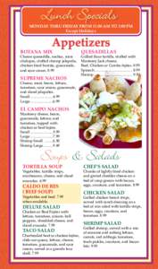 Los Cabos Mexican Grill Columbus menu