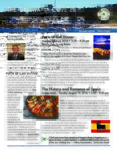 The Stillwater Cove ’er  July-August-September — Volume 16 Issue 2 COMMODORE’S LOG July–Aug 2016