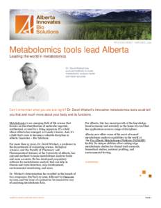 Biology / Science / Genomics / Metabolomics / Biological databases / Metabolome / University of Alberta / Human Metabolome Database / MetaboAnalyst / Metabolism / Bioinformatics / Systems biology