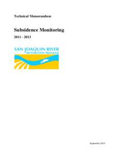 Technical Memorandum  Subsidence MonitoringSeptember 2014