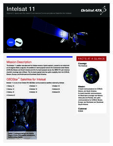 Intelsat 11  Hybrid C-band and Ku-band Commercial Communications Satellite for Intelsat GEO Communications