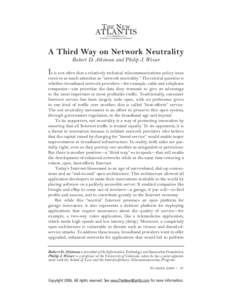 A Third Way on Network Neutrality