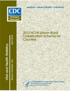 Vital and Health Statistics Report Series 2, Number 166 April 2014