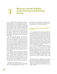 CHAPTER  3 Reserves and the Stability of the International Monetary