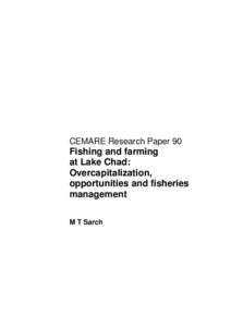 CEMARE Research Paper 90  Fishing and farming