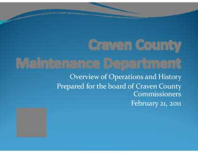 Craven County Maintenance Department