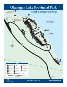 Okanagan Lake Provincial Park South Campground Map Pet Trail to Beach