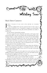 I  Whiskey Sour Skyla Dawn Cameron