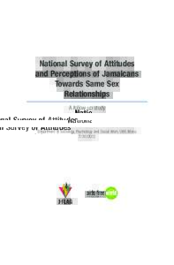 Personal life / Human behavior / Human sexuality / Gender / Interpersonal attraction / Interpersonal relationships / Love / Sexual orientation / Homosexuality / Heterosexuality / Homophobia / LGBT rights in Jamaica