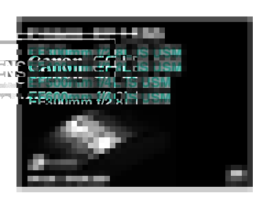 00_7524_H1_JEFSKFOR.qxd:41 AM ページ 1  EF300mm f/2.8L IS USM EF400mm f/2.8L IS USM EF500mm f/4L IS USM EF600mm f/4L IS USM
