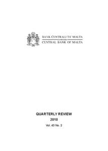 QUARTERLY REVIEW 2010 Vol. 43 No. 2 © Central Bank of Malta, 2010 Address