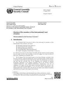 A–SUnited Nations General Assembly Security Council
