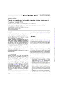 BIOINFORMATICS APPLICATIONS NOTE  Vol. 24 no, pages 1532–1533 doi:bioinformatics/btn225  Sequence analysis