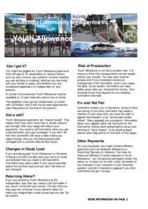 Microsoft Word - Youth Allowance P1&2