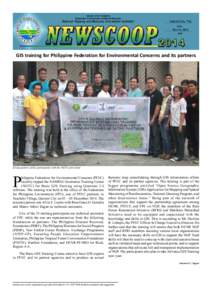 VolXXVI No. 77B Dec 12, 2014 GIS training for Philippine Federation for Environmental Concerns and its partners  Group picture of the participants with the NGTC personnel