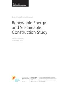 Centre for Sustainable Energy Teignbridge District Council  Renewable Energy