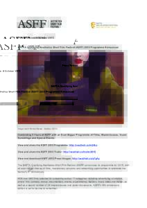 Microsoft Word - BAFTA Qualifying Aesthetica Short Film Festival Programme Announced.docx