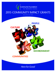 2015 CoMMunity iMpaCt Grants (revised november[removed]pEoplE CulturE