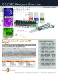 RAZOR® Reagent Pouches Information Sheet Anthrax Spore  Campylobacter