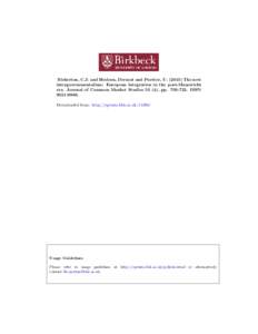 Bickerton, C.J. and Hodson, Dermot and Puetter, UThe new intergovernmentalism: European integration in the post-Maastricht era. Journal of Common Market Studies 53 (4), ppISSNDownloaded fr