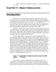 (2097) pg. 1 of 27 Mastering JavaBeans  Chapter 11