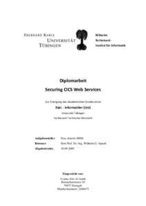 Securing CICS Web Services