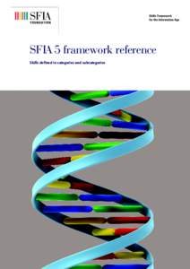 SFIA 5 framework reference Skills defined in categories and subcategories SFIA version 5 | 3  Skills Framework for the Information Age