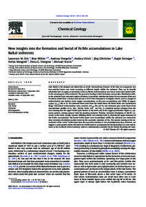 Chemical Geology[removed]244–259  Contents lists available at SciVerse ScienceDirect Chemical Geology journal homepage: www.elsevier.com/locate/chemgeo