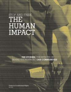 Stop and Frisk - The Human Impact