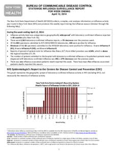 Weekly Influenza Surveillance Report