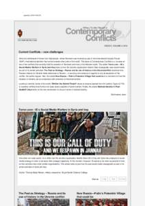 september:06:58  ISSUE 2, VOLUME 2, 2014 Current Conflicts – new challenges Since the withdrawal of forces from Afghanistan, where Denmark was involved as part of the international Security Forces