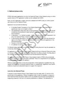 Microsoft Word - Website content Patent Practice Guideline 4. National phase entry - Superseded 19 Feb 2013