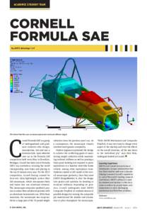ACADEMIC STUDENT TEAM  CORNELL FORMULA SAE By ANSYS Advantage Staff