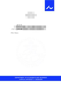 Jeanne Andersen PhD Thesis Modelling and Optimisation of Renewable Energy Systems