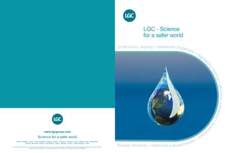 LGC - Science for a safer world proficiency testing • referenc e m a t e rial s• re