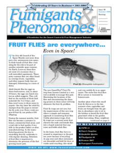 Celebrating 25 Years in Business • Issue 80 Summer 2006 Routing:  A Newsletter for the Insect Control & Pest Management Industry