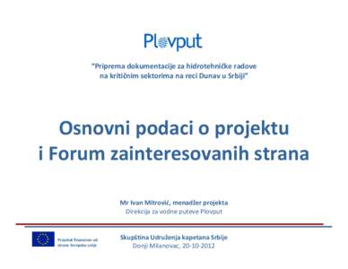 Microsoft PowerPoint - osnovni podaci o projektu i forum, SRB (skupstina UKS, Donji Milanovac, ppt
