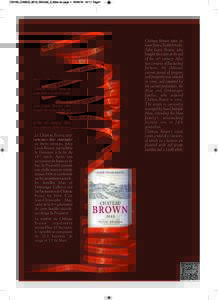 FICHE_CAISSE_2012_ROUGE_2_Mise en page:11 Page1  Le Château Brown tient son nom d’un marchand de biens écossais, John Lewis Brown, qui rachète