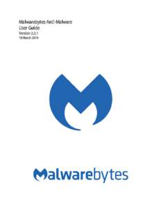 Malwarebytes Anti-Malware User Guide VersionMarch 2016  Notices