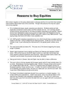Microsoft Word - Reasons to Buy Equities.doc