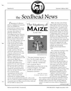 Seedhead News - No. 85, Summer Solstice 2004