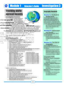 Module 1  Educator’s Guide Tracking world aerosol hazards