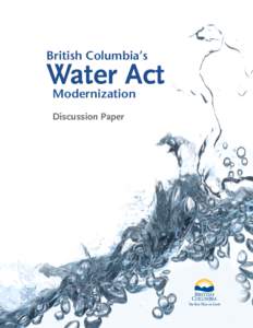British Columbia’s  Water Act Modernization Discussion Paper